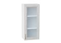 Шкаф верхний со стеклом Шале 400Н White Dreamline / Белый