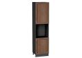 Шкаф пенал под бытовую технику Шале 600Н (для верхних шкафов 920) Brown Dreamline / Graphite