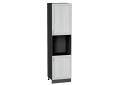Шкаф пенал под бытовую технику Шале 600Н (для верхних шкафов 920) White Dreamline / Graphite