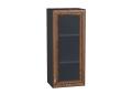 Шкаф верхний со стеклом Шале 400Н Brown Dreamline / Graphite