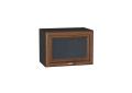 Шкаф верхний горизонтальный со стеклом Шале 500 Brown Dreamline / Graphite