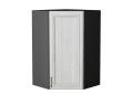 Шкаф верхний угловой Шале 590Н White Dreamline / Graphite