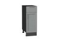 Шкаф нижний с 1 ящиком Сканди 300 Grey Softwood / Graphite
