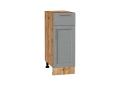 Шкаф нижний с 1 ящиком Сканди 300 Grey Softwood / Дуб Вотан