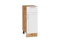 Шкаф нижний с 1 ящиком Сканди 300 White Softwood / Дуб Вотан