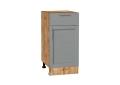 Шкаф нижний с 1 ящиком Сканди 400 Grey Softwood / Дуб Вотан