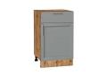 Шкаф нижний с 1 ящиком Сканди 500 Grey Softwood / Дуб Вотан