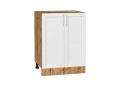 Шкаф нижний Сканди 600 White Softwood / Дуб Вотан