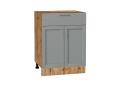 Шкаф нижний с 1 ящиком Сканди 601М Grey Softwood / Дуб Вотан