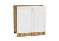 Шкаф нижний Сканди 800 White Softwood / Дуб Вотан