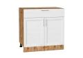 Шкаф нижний с 1 ящиком Сканди 800 White Softwood / Дуб Вотан