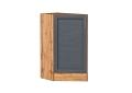 Шкаф нижний торцевой Сканди 300 (прав.) Graphite Softwood / Дуб Вотан