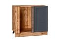 Шкаф нижний угловой Сканди 990М Graphite Softwood / Дуб Вотан