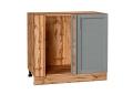 Шкаф нижний угловой Сканди 990М Grey Softwood / Дуб Вотан