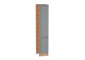 Шкаф пенал Сканди 400 (для верхних шкафов 720) Grey Softwood / Дуб Вотан