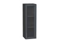 Шкаф верхний со стеклом Сканди 300Н Graphite Softwood / Graphite