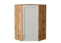 Шкаф верхний угловой Сканди 590Н Cappuccino Softwood / Дуб Вотан