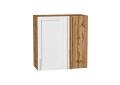 Шкаф верхний прямой угловой Сканди 700 White Softwood / Дуб Вотан