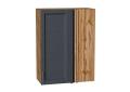 Шкаф верхний прямой угловой Сканди 700Н Graphite Softwood / Дуб Вотан