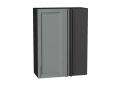 Шкаф верхний прямой угловой Сканди 700Н Grey Softwood / Graphite