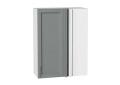 Шкаф верхний прямой угловой Сканди 700Н Grey Softwood / Белый