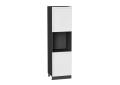Шкаф пенал под бытовую технику Сканди 600 (для верхних шкафов 720) White Softwood / Graphite