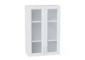 Шкаф верхний со стеклом Сканди 600Н White Softwood / Белый