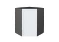 Шкаф верхний угловой Сканди 590 White Softwood / Graphite