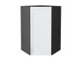 Шкаф верхний угловой Сканди 590Н White Softwood / Graphite