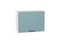 Шкаф верхний горизонтальный Флэт 600Н Grey-green In 2S / Белый