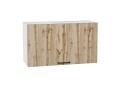 Шкаф верхний горизонтальный Флэт 800Н Wotan Oak 2S / Белый