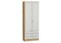 Шкаф двухстворчатый Стиль ШК-803 с ящиками Cappuccino Softwood / Дуб Вотан