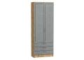 Шкаф двухстворчатый Стиль ШК-803 с ящиками Grey Softwood / Дуб Вотан