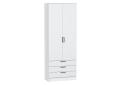Шкаф двухстворчатый Стиль ШК-803 с ящиками White In 2S / Белый