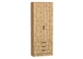 Шкаф двухстворчатый Стиль ШК-803 с ящиками Wotan Oak 2S / Дуб Вотан
