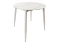 Стол круглый Uni-Form-R.2B Sgrey / White Matt Marble