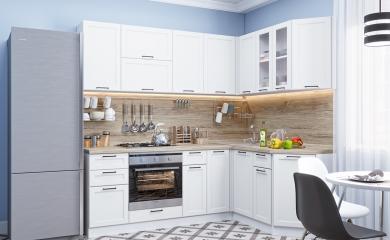 Угловая кухня Барселона-05 Белый