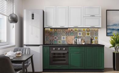 Кухня Дублин-01/G Special White/Special Green