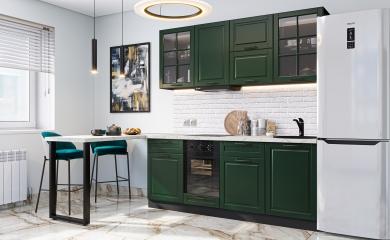 Кухня Дублин-03 Special Green / Graphite
