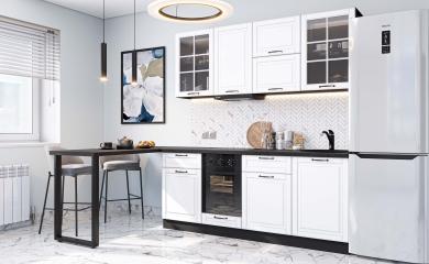 Кухня Дублин-03 Special White / Graphite