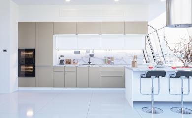 Кухня Фьюжн-02 Silky Grey/Silky White