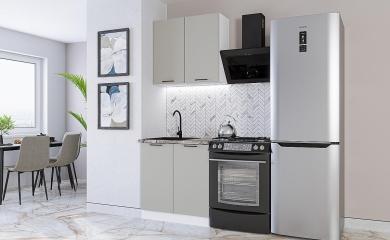 Кухня Флэт-03 Light Grey In 2S