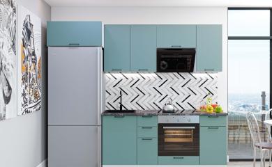 Кухня Флэт-01 Grey-green In 2S