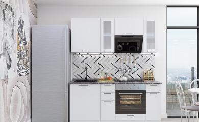 Кухня Флэт Плюс-01 White In 2S
