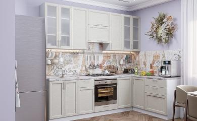 Угловая кухня Сканди-04 Cappuccino Softwood