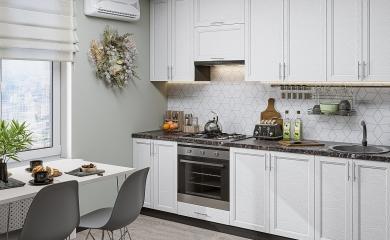 Кухня Сканди-03 White Softwood