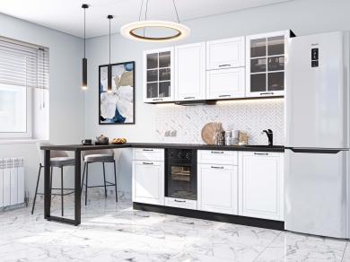 Кухня Дублин-03 Special White / Graphite