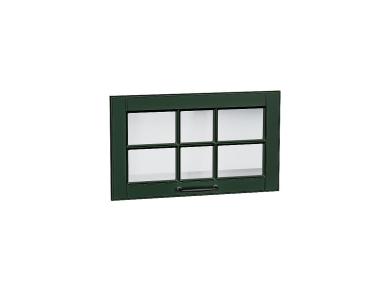 Комплект фасадов Дублин со стеклом для каркаса Ф-86 ВГ600 Special Green