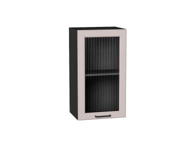 Шкаф верхний со стеклом Барселона 400 Кашемир / Graphite