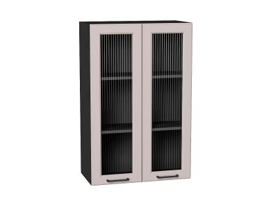 Шкаф верхний со стеклом Барселона 600Н Кашемир / Graphite